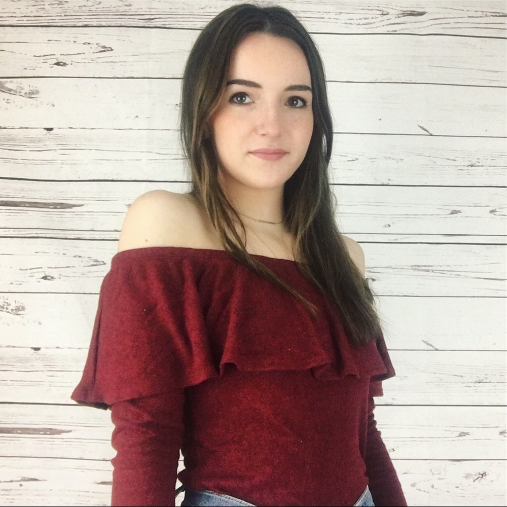 Off the shoulder sweater
